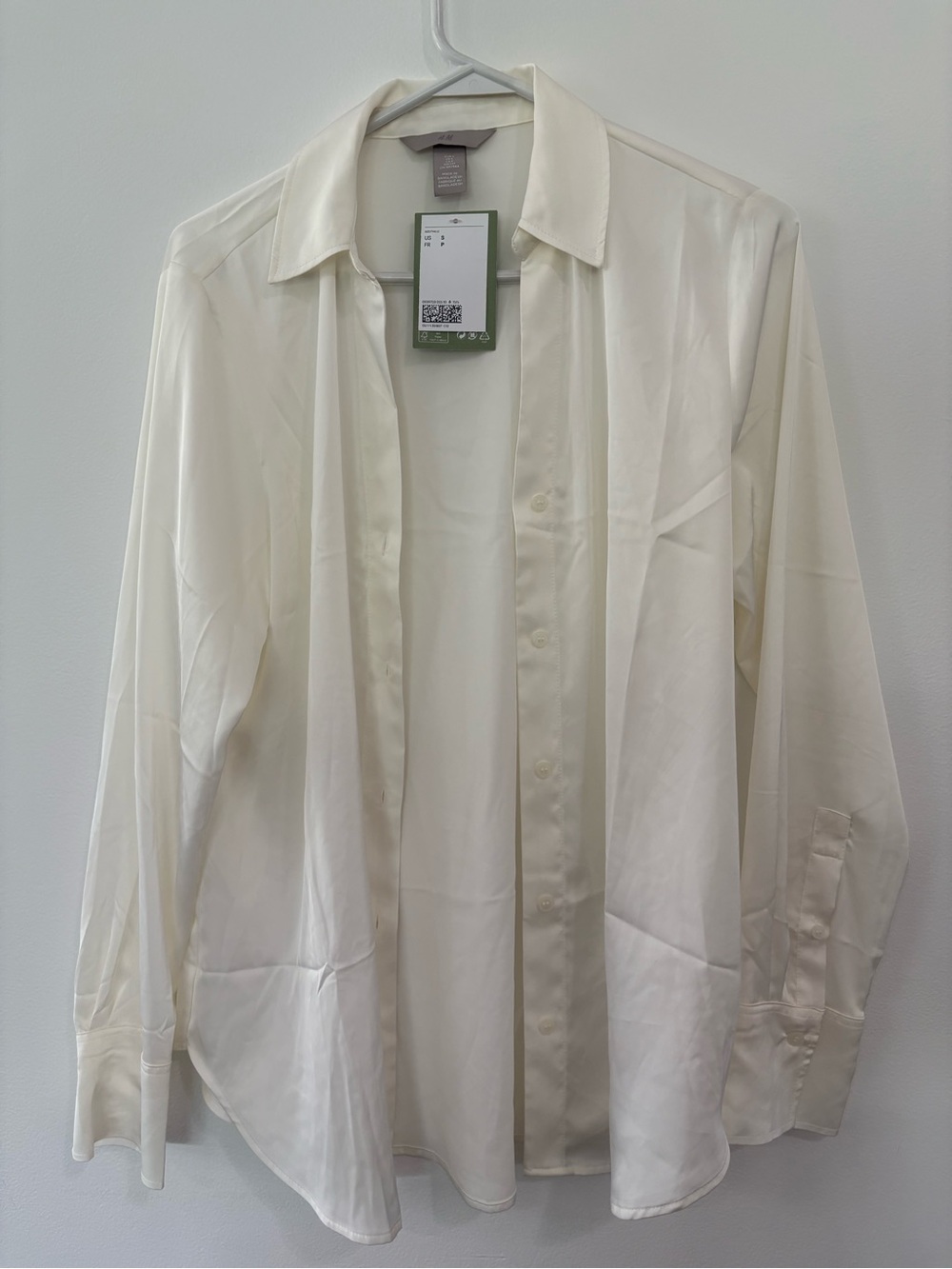 Ivory Button-Up Blouse